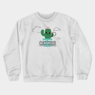 Cat Cactus Cattus Crewneck Sweatshirt